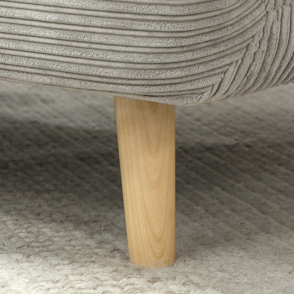 HOMCOM 2 în 1 Fotoliu extensibil Pat pentru oaspeți, cu suport reglabil Cord-Optik 82 cm x 89 cm x 83 cm Gri | Aosom Romania