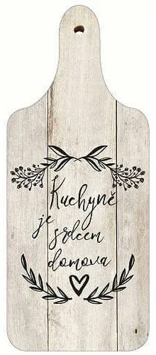 Tablă decorativă din lemn Bohemia Gifts Inima deacasă