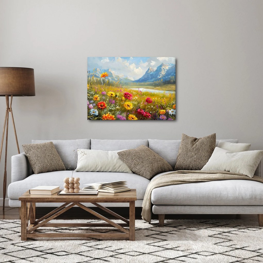 Tablou - Peisaj pictat (70x50 cm)