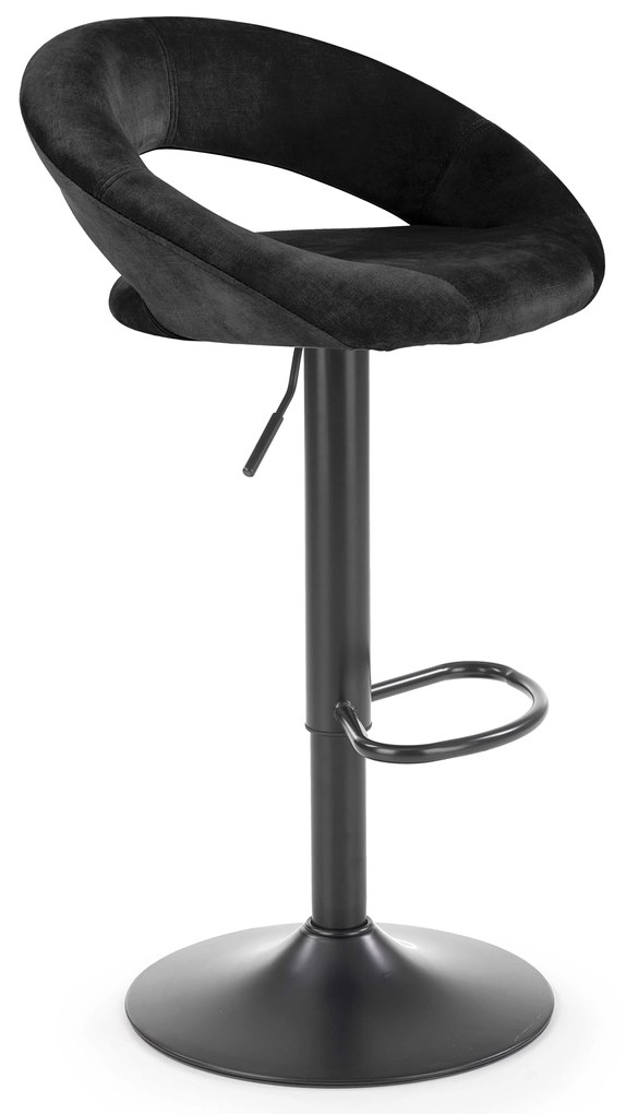 Scaun tip bar Herlinda (negru). 1039563
