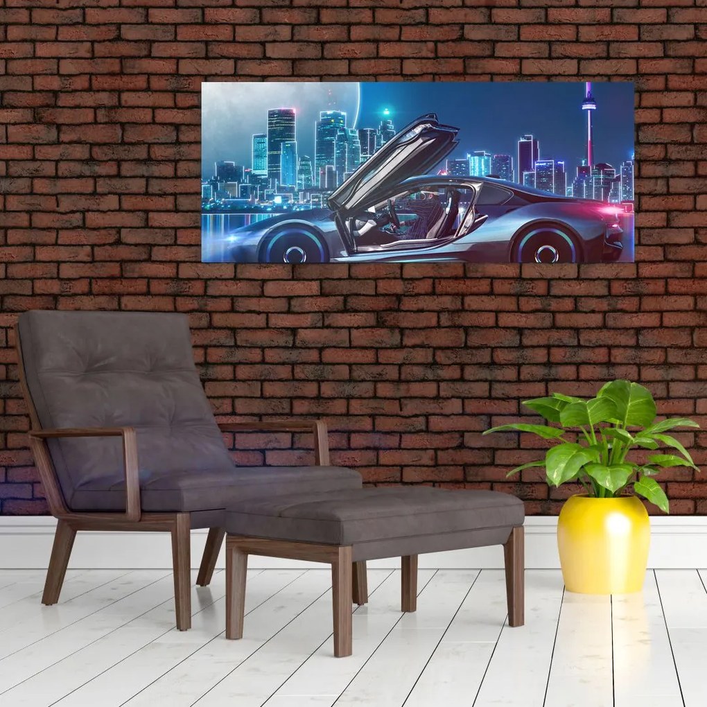 Tablou mașina de curse (120x50 cm)