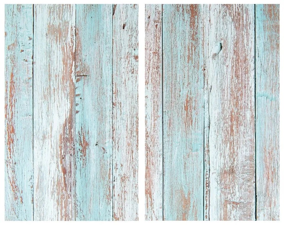 Protecții de aragaz 2 buc. din sticlă temperată 52x30 cm Blue Wood – Allstar