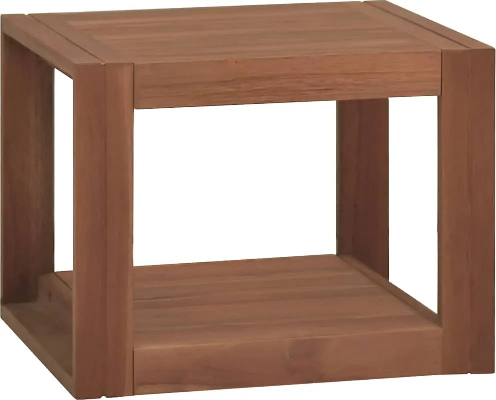 vidaXL Dulap de baie suspendat, 45x45x30 cm, lemn masiv de tec