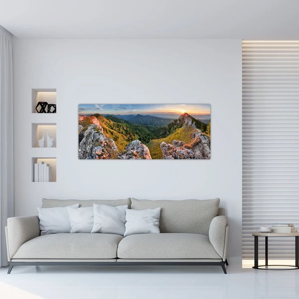 Tablou - Peisaj montan (120x50 cm)