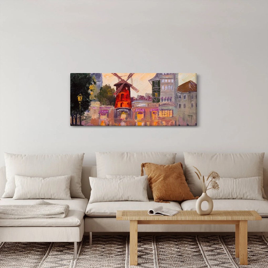 Tablou - Moulin rouge, Paris, Franța (120x50 cm)
