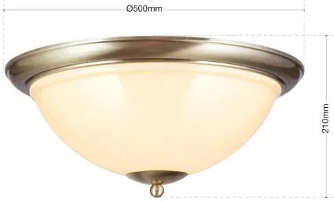 Plafonieră Orion DL 7-675/27 AUSTRIAN OLD LAMP 2xE27/60W/230V bronz/bej