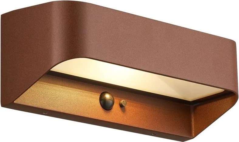 Aplica LED de exterior solara cu senzor IP54 Marcellio maro