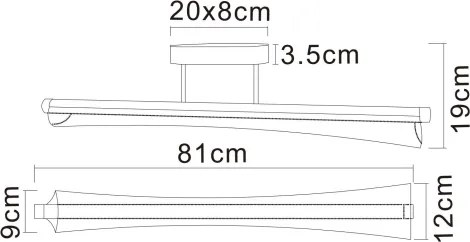 Globo 68256D - Lustră LED pe tijă MALINDA LED/28W/230V 2700/4000/6000K