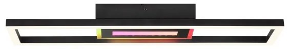 Plafonieră Brilliant-LED RGBW dimabil BESSON LED/20W/230V 3000-6500K negru + telecomandă