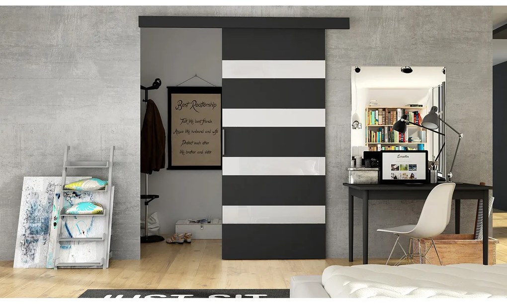 Uși culisante Larouche 5 (Negru). 1083359