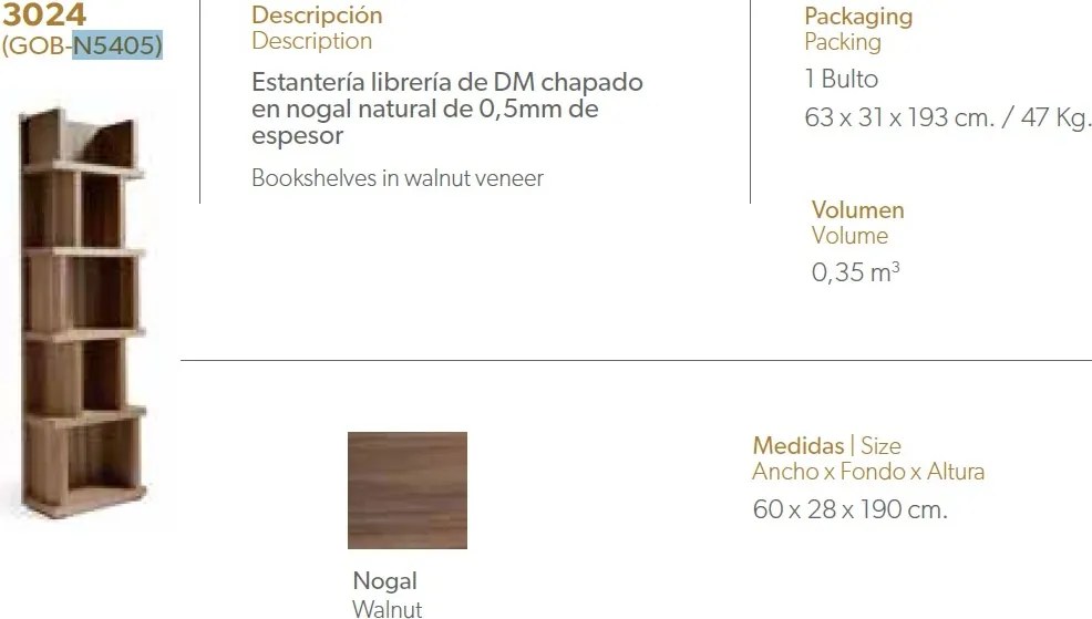 Raft modern design italian Book AC-GOB-N5405