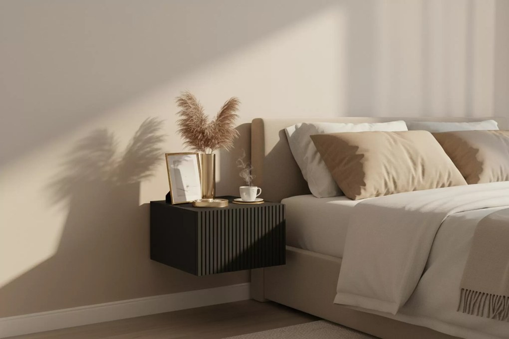 Set noptiere suspendate Nicole 46 cm - negru