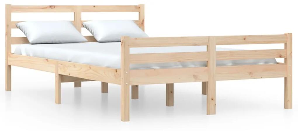 814814 vidaXL Cadru de pat, 120x200 cm, lemn masiv de pin