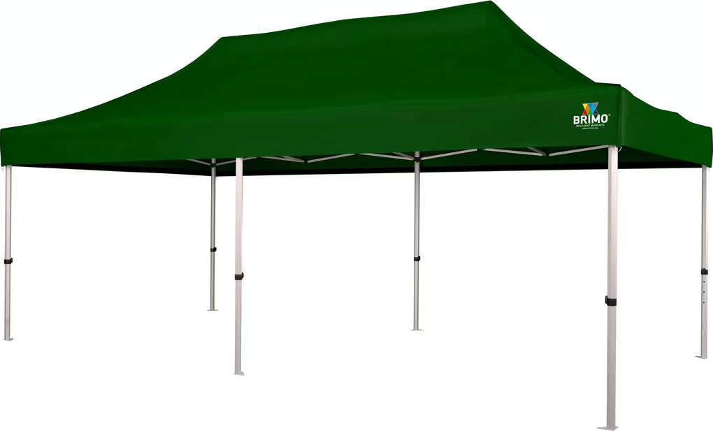 Cort tip foarfecă 3x6 m ALU fără pereți - Cadru din aluminiu, Impermeabil - fără pereți - Verde