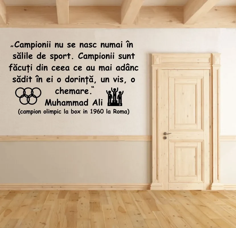Sticker perete citat Muhammad Ali