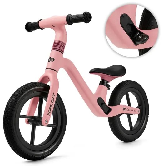 Bicicletă fără pedale KINDERKRAFT XPLOIT Bubblegum pink