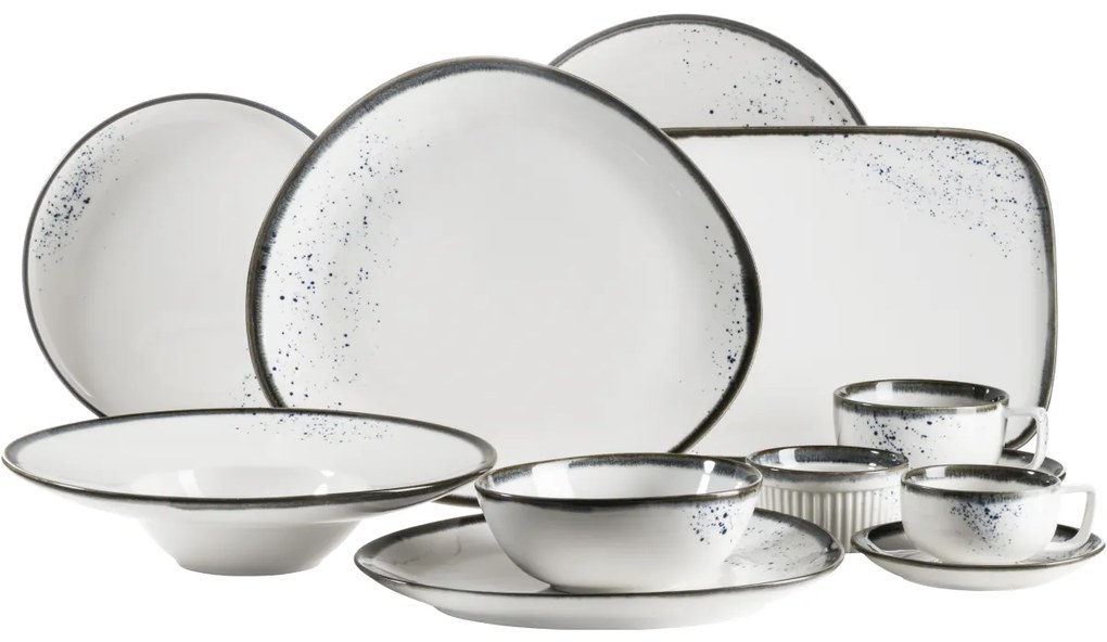 Mäser 4-piece gourmet plate set Pintar Albastrupuncte 26 cm