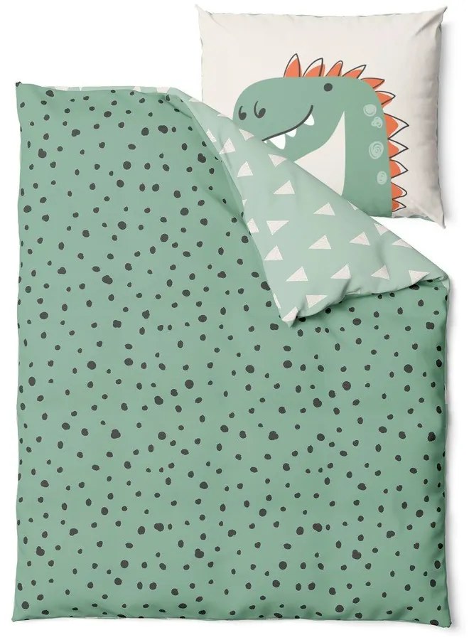 Lenjerie de pat pentru copii din bumbac 140x200 cm Dino – Bonami Selection