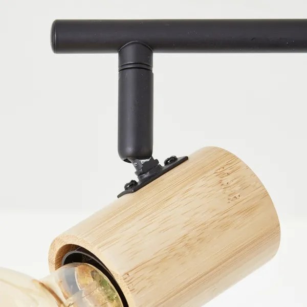 Brilliant - Spot KERRY 6xE27/40W/230V negru/bambus