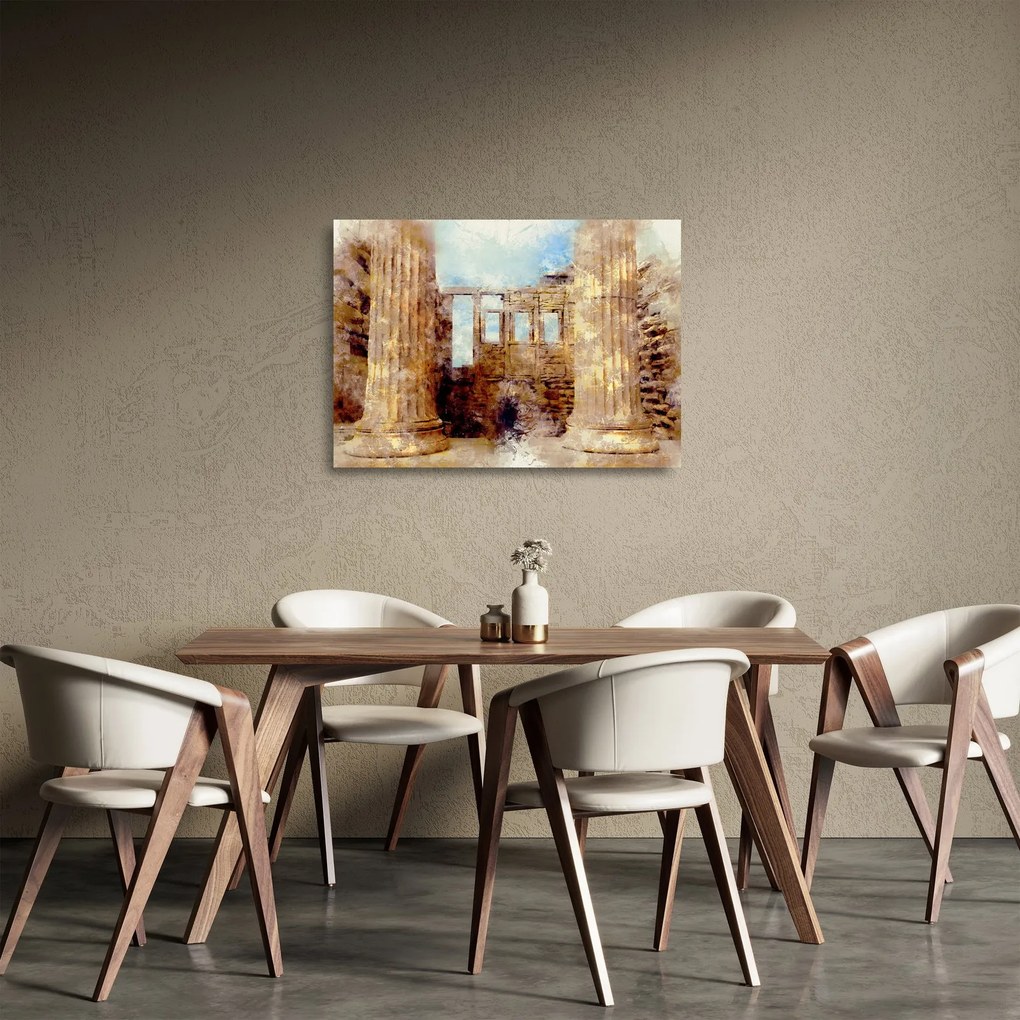 Tablou pe sticlă - Erechtheion, Atena, Grecia (70x50 cm)