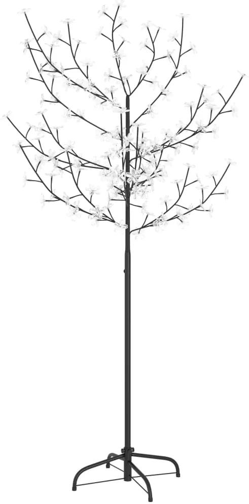 Pom Craciun, 120 LED-uri alb cald, flori de cires, 150 cm 1, Alb cald, 150 cm