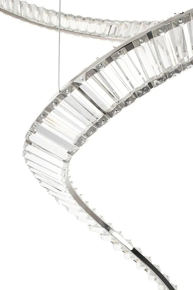 Lustra LED casa scarii design deosebit CHARMES 1A crom