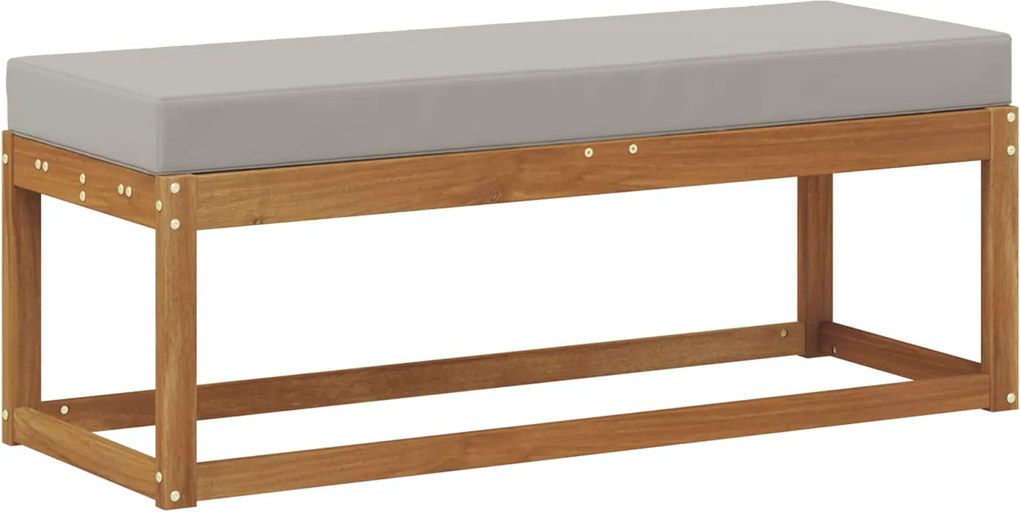 vidaXL Bancă de taburet Gri natural și deschis 115 x 43 x 37 cm