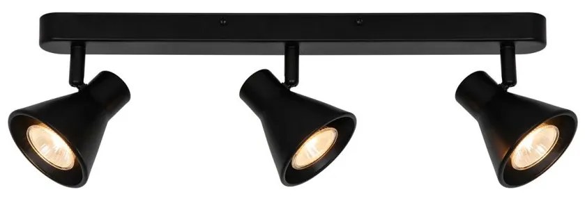 Plafoniera cu 3 spoturi directionabile design modern Eik 2 negru