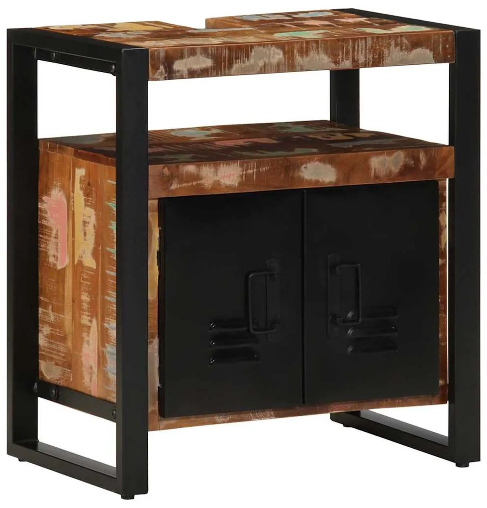 vidaXL Dulap pentru chiuvetă de baie 55x35x60 cm lemn masiv recuperat