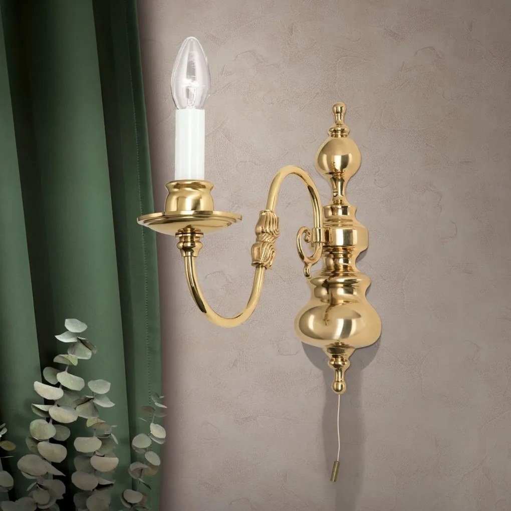 Aplica de perete design clasic FLAMISCH, alama lucioasa