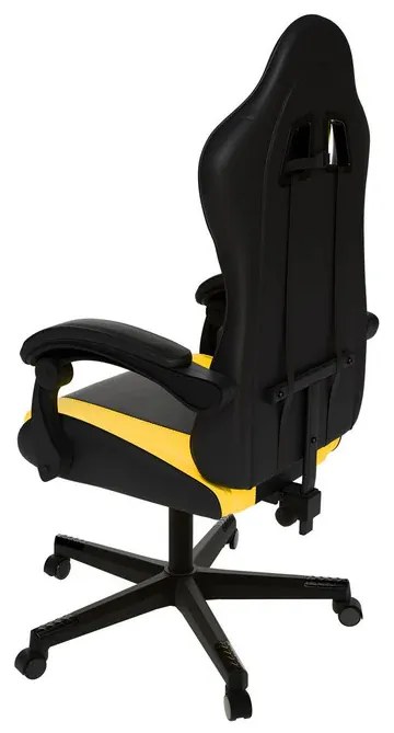 Juskys Scaun de birou HyperSeat - negru/galben