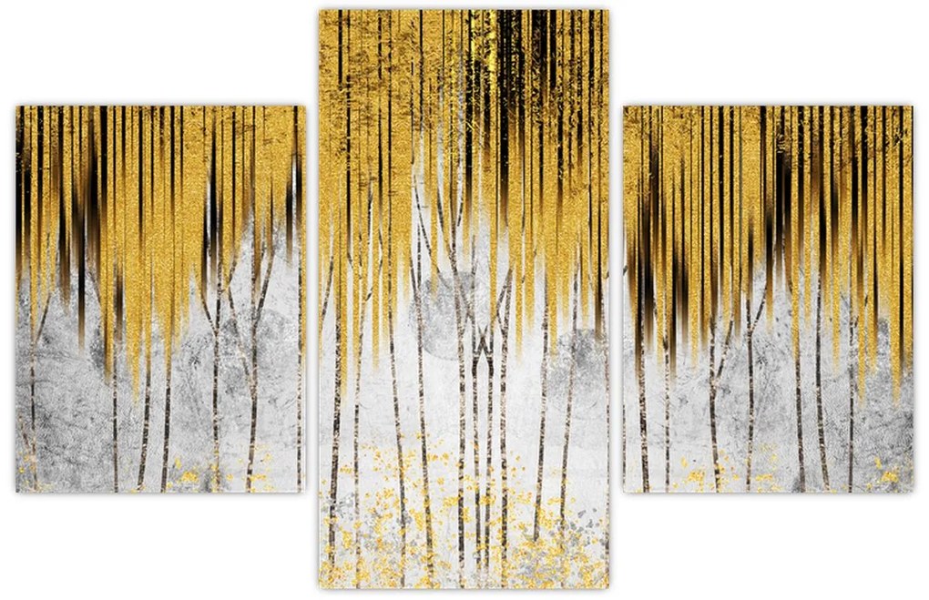 Tablou - Linii de aur (90x60 cm)