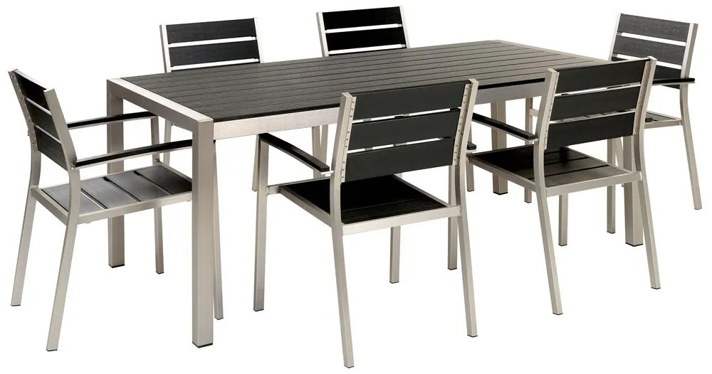 Set mobilier de grădină Valero (negru) . 1076388