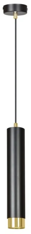 Pendul modern cu spot stil minimalist KIBO 1 negru/auriu