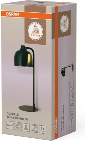 Osram - Lampă de masă DECOR COROLLE 1xG9/20W/230V verde