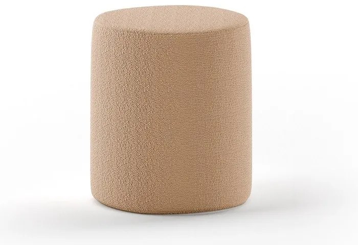 Puf de copii maro cu tapițerie din țesătură bouclé Forrest – Vipack