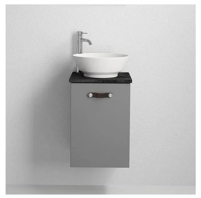 Dulap de baie cu lavoar TAARNHOLM, gri