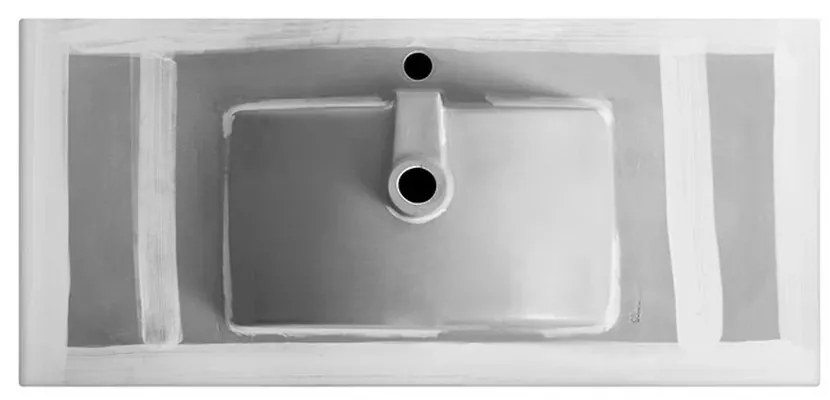 V954 - Lavoar cu design plat 18x100x46 cm