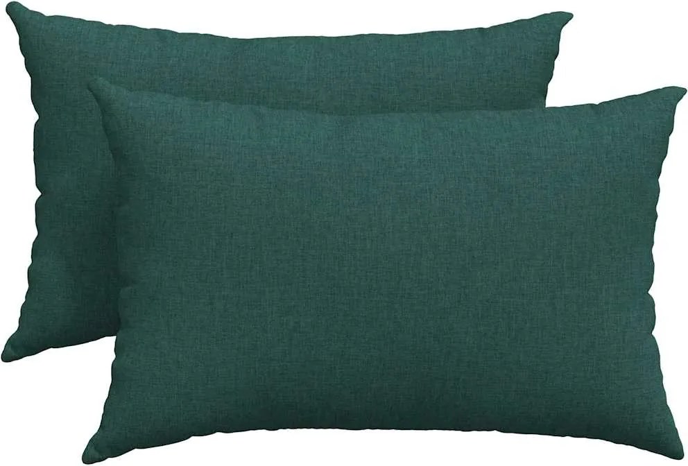 vidaXL Perne pentru canapea 2 pcs Verde închis 60 x 40 cm țesătură