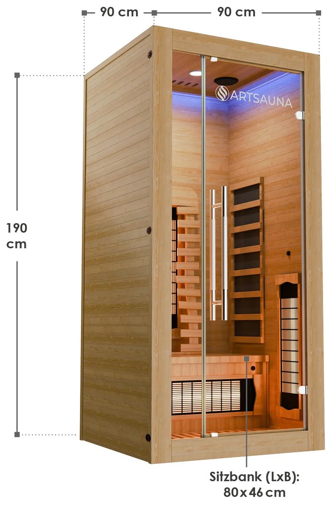 Infrasauna Kiruna90 Premium