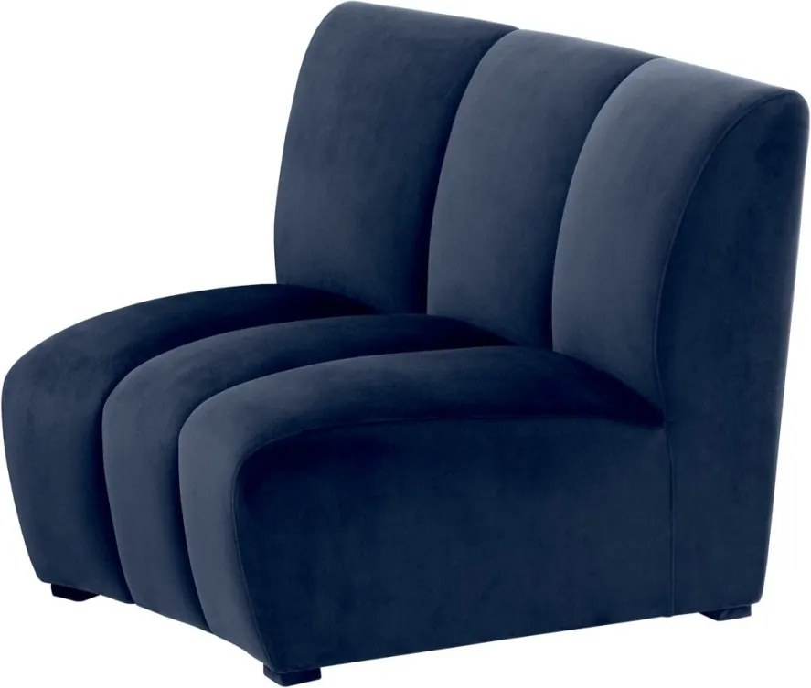 Modul canapea design LUX Lando, Catifea albastra