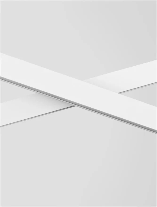 Lustra LED suspendata design modern X-LINE alba