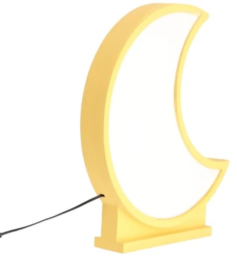 Lampă de birou pentru copii MOON LED/12W/230V, galbenă