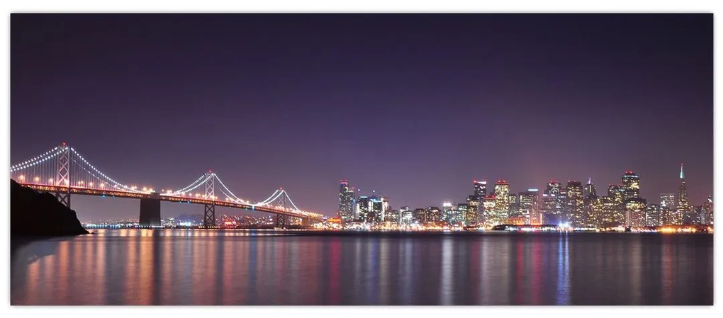 Tablou cu privirea spre San Francisco, California (120x50 cm)