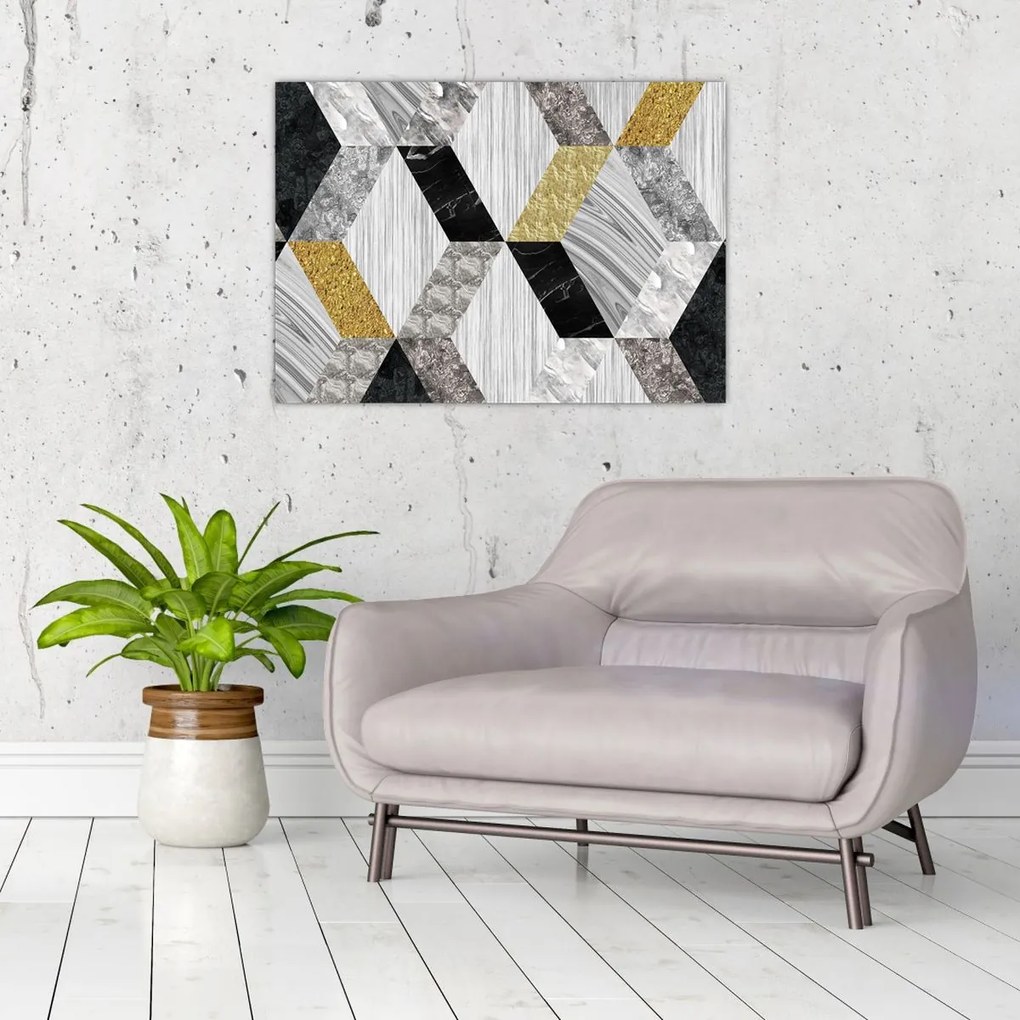 Tablou pe sticlă - Decor texturat (70x50 cm)