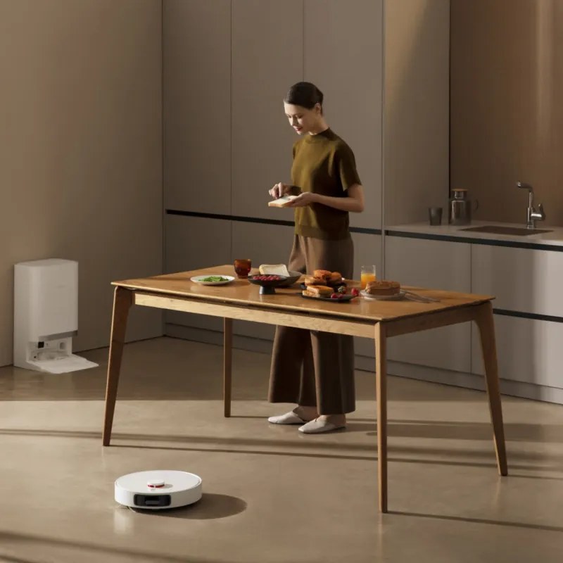 La mâna a doua: Aspirator robot Xiaomi X20+, 6000 Pa, 140 min, 0.35/4 l, Functie Mop, Statie de autogolire, Navigatie LDS, Evitarea obiectelor, Aplicatie mobila, Alb