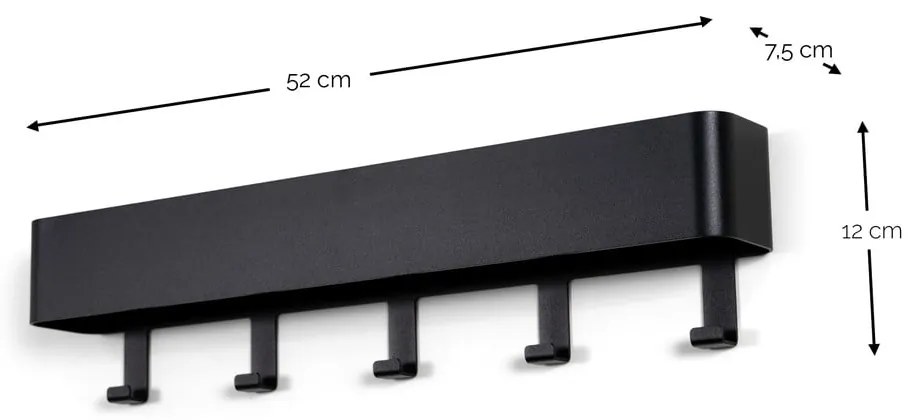 Cuier de perete gri-bej cu raft din metal Dax Play – Spinder Design