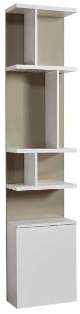 Biblioteca - Royal Bookcase (50) (Culoare biblioteca Royal: Alb Mat + corpuri albe)