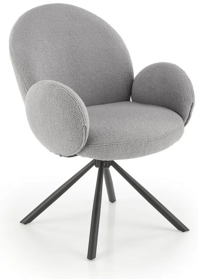 Scaun de bucaterie Lumpy, gri