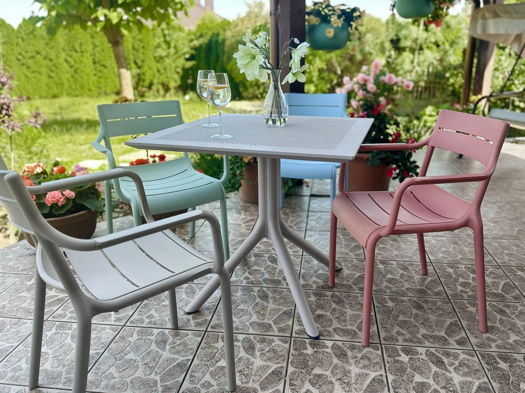MAZZONI EXPORT LUSSO Bej - SCAUN MODERN DE BUCĂTĂRIE GRĂDINĂ CAFENEA (STIVUIT)